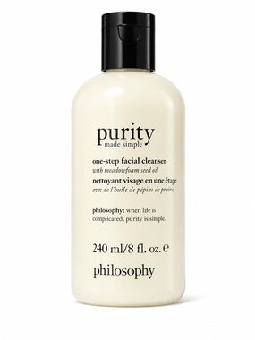 Philosophy Purity Made Simple One-Step Facial Cleanser 8 oz 240 mL Meadowfoam Se